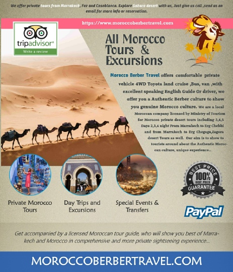 Morocco Private Tour Flyer Banner Leafleats