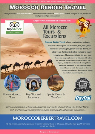 Morocco Private Tour Flyer Banner Leafleats